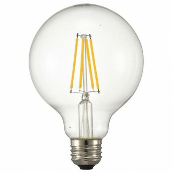 OHM LED電球 フィラメント ボール形 E26 60形相當(dāng) 調(diào)光器対応 LDG5L/D C6
