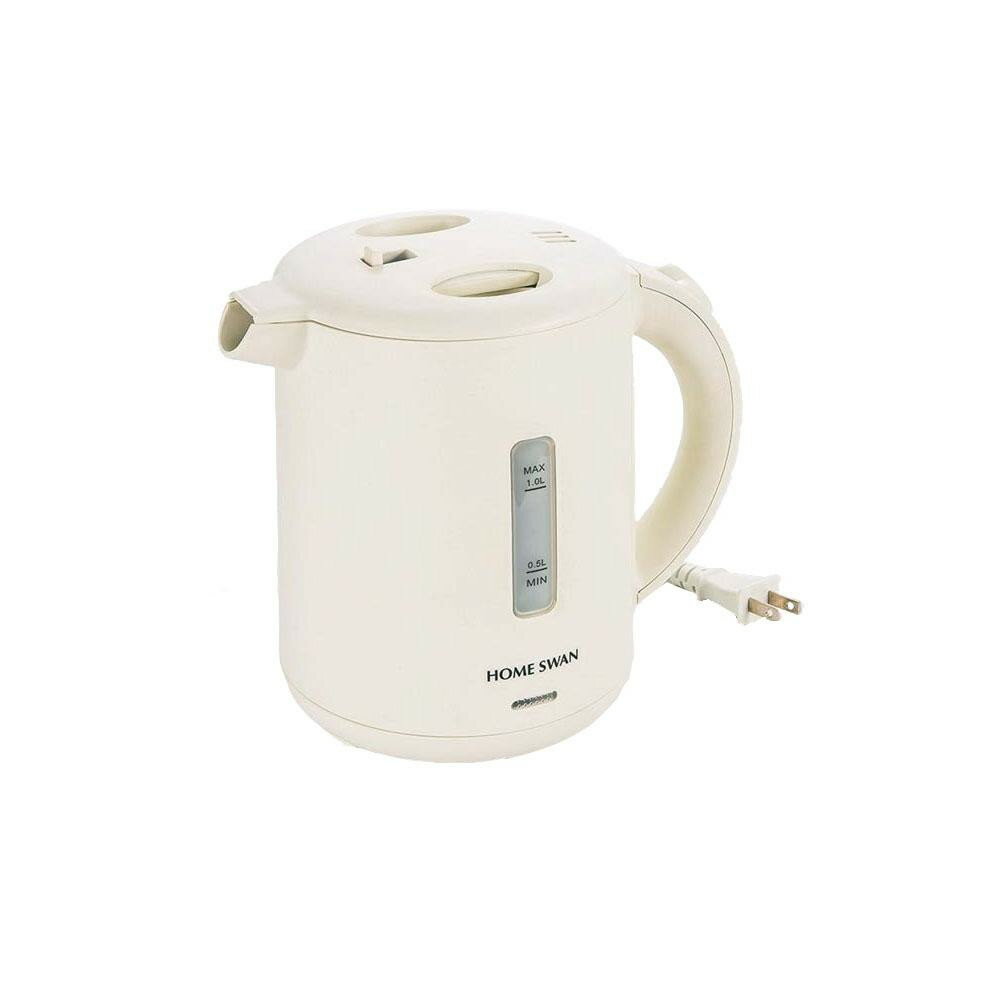 HOME SWAN(ホームスワン) 電気ケトル1.0L アイボリー SYK-90