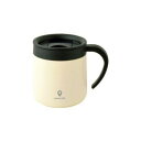 CC-20 cococafe -ココカフェ- 蓋付き真空二重マグカップ 300ml ホワイト(3)
