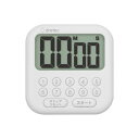 ドリテック dretec 大画面タイマー「シャボン10」 ホワイト T-616WT