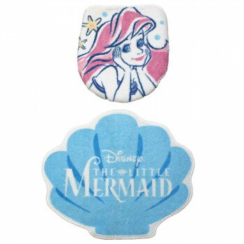 ディズニープリンセスで大人気のアリエルのトイレフタカバー＆マットの2点セット。アリエルとシェル型のマットがトイレを大人可愛い空間へ変身させてくれます!※ご使用のモニターによっては、商品画像等の画面表示上の色合いと、実際の商品の色が異なる場合があります。ご了承ください。サイズ蓋カバー:40×44cm以下、マット:62×52cm個装サイズ：41×37×4cm重量個装重量：460g素材・材質【蓋カバー】表側:パイル:ポリエステル100％/基布メッシュ部分:ポリプロエピレン100％/不織布:ポリエステル100％裏側:ポリエステル100％【マット】表側:パイル:ポリエステル100％/基布メッシュ部分:ポリプロエピレン100％/不織布/ポリエステル100％裏側:ポリエステル100％(滑りにくい加工)仕様洗濯機:可生産国中国※複数個ご購入の場合、別途送料が発生する場合がございます。※ラッピング・のし未対応です※送り先が北海道・沖縄・離島への配送は、追加送料をご請求となる可能性がございます。　その場合は当店にて注文確認後、別途追加送料のご連絡をさせていただきます。※在庫切れの場合、ご注文をキャンセルとさせて頂く場合がございます。　予めご了承ください。fk094igrjs