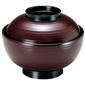 福井クラフト　TA4.5乱引雑煮椀 溜ツバ黒 33500530