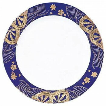 福井クラフト　A173丸寿司皿 御所車式部 12021730