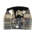 (ペット) Gemelli Dog クラシカルチェックハーネス ベージュ S LGW431
