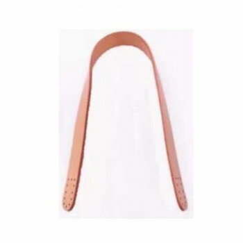 ソウヒロ joint クラフトパーツ 本革持ち手 2本手 約2cm幅×60cm 711/ベージュ JTM-K7