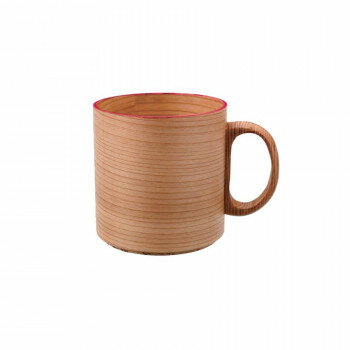 阿瀬眞三商店 杉 ワッパマグカップ 赤 131883