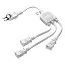 サンワサプライ ACアダプタ専用電源延長コード 3分岐・2P・3個口 ホワイト TAP-EX3WN(2)