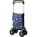 【同梱不可】 マキテック どこでもキャリー 紺花柄 RS-300KH