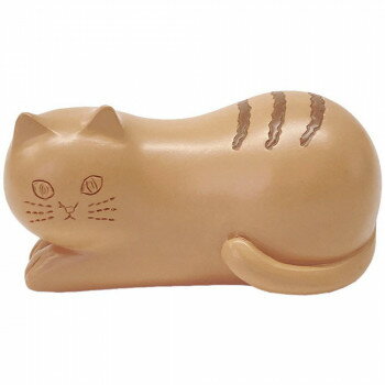 ティーライフ にゃふにゃふ レジン くつろぎマスコット 置物 ブラウン 74443