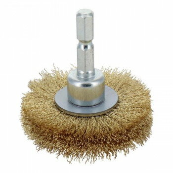 H＆H　6角軸真鍮ホイ-ルブラシ　BWB-50　337025