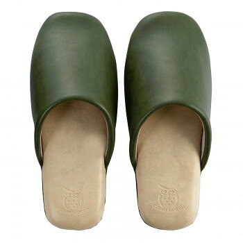 センコー クリアセゾン バイカラー 機能素材 スリッパ 約24cm グリーン 97459