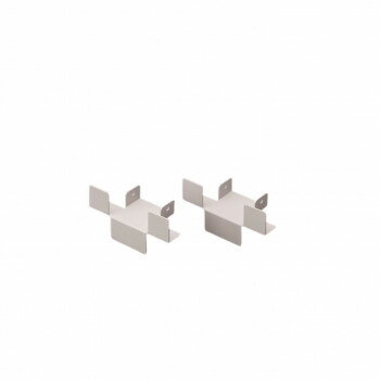 【代引き・同梱不可】 転倒防止金具 中間2連用接続板 ALPSホワイト色 WTK-3