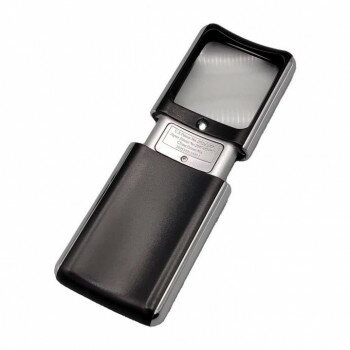 MIZAR-TEC(ミザールテック) LED付スライドルーペ 3倍 RE-70P 黒