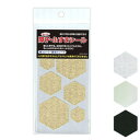 ちょっと障子・ふすまシール 六角形・銀SOJS060