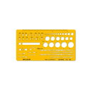 テンプレート No.330M 幾何公差定規 1-843-1808【文具】