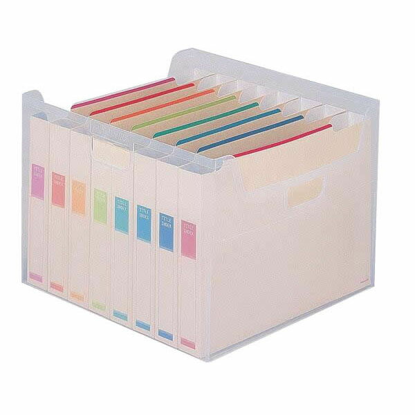 【代引・同梱不可】フボI-F7　ナカバヤシ　なげこみBOX(8分類)【文具】/ボックスファイル ファイルボックス ボックス キュメントボックス インデックス おしゃれ 日用品 雑貨 文房具 事務用品 バインダー クリア ケース ファイルのサムネイル