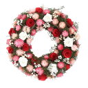 【代引き・同梱不可】彩か(SAIKA)　Wreath(リース)　ルージュドライフラワー　M　CXO-58NM