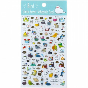 【代引き・同梱不可】パインブック 金箔スケジュールシール いろんなトリ(鳥) 10セット TM01101