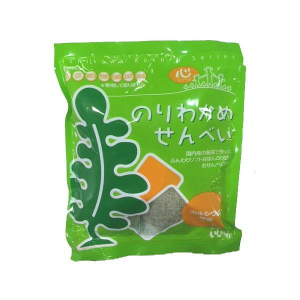 【代引き・同梱不可】心シリーズ　のりわかめせんべい　28g×12袋セット【スイーツ・お菓子】
