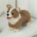 ハマナカ ふわふわ羊毛で作るフェルト犬 (ウエルシュコーギー) H441-303【手芸・クラフト・生地】