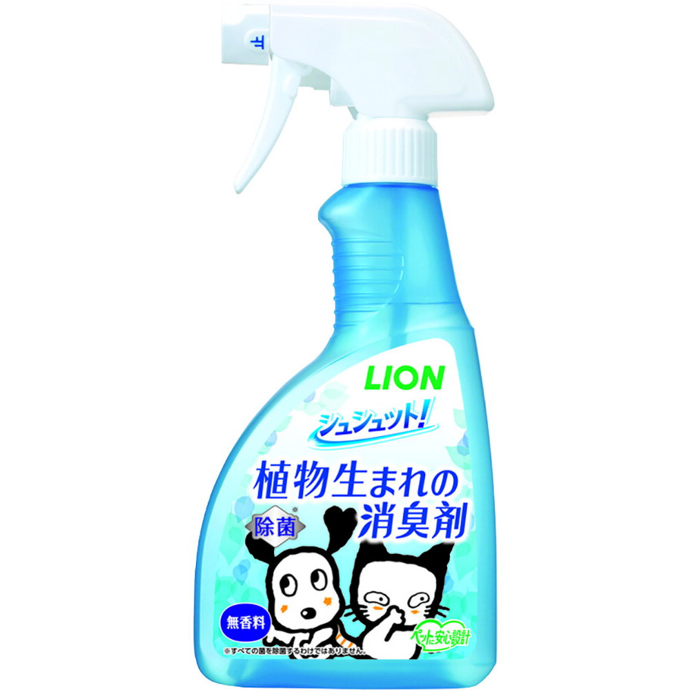 ・植物生まれの消臭・除菌成分配合。・ペット周りの布製品や用品類の消臭や除菌に。・オシッコ臭を99.9％強力消臭、さらに長時間効果が続きます。・菌の増殖を抑えて清潔を保ちます。・ペットがなめても安心。・犬猫の他、うさぎ・ハムスター・鳥などの小動物のニオイにもおすすめ。・香りが残らない無香料。