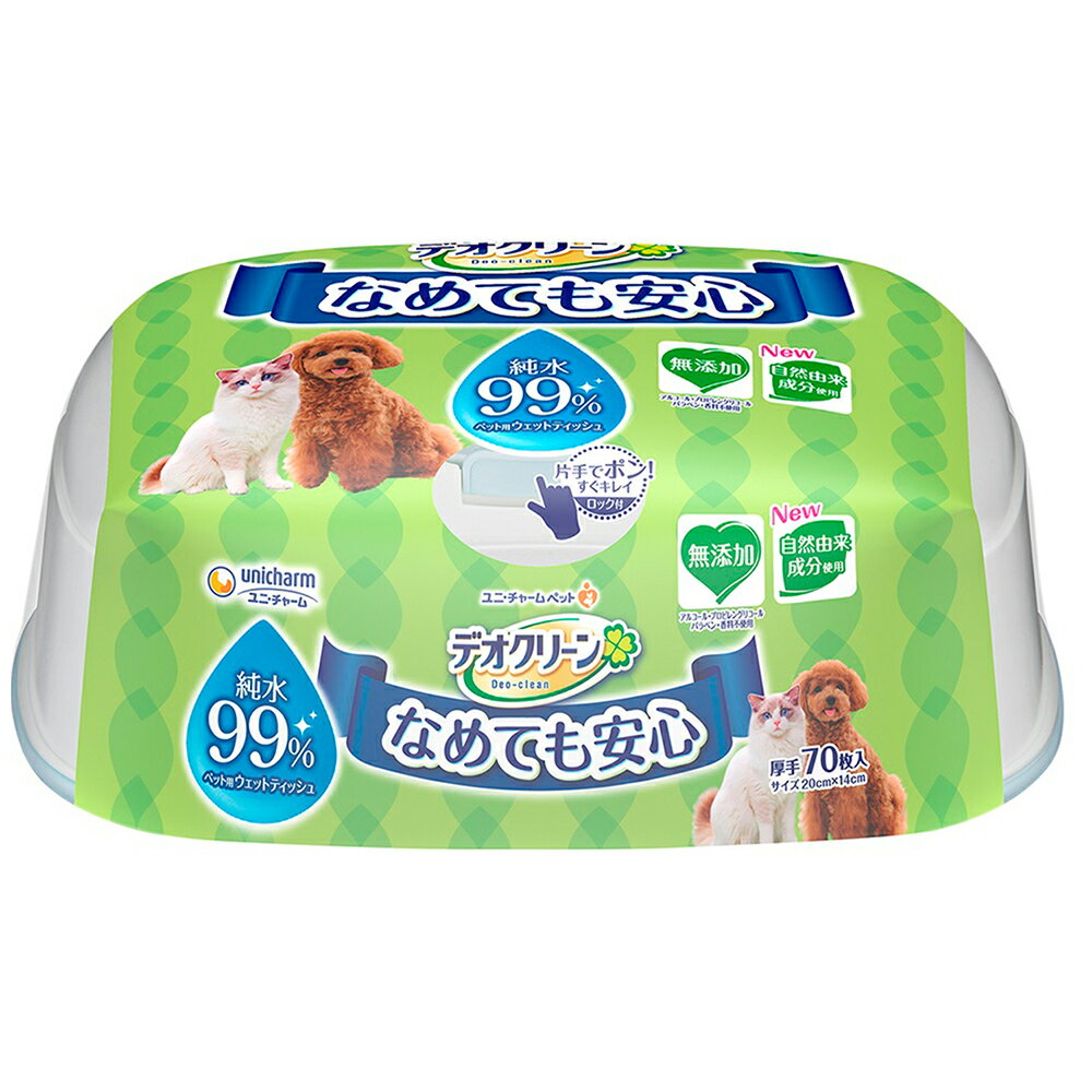 デオクリーン 純水99％ウェットティッシュ本体 70枚