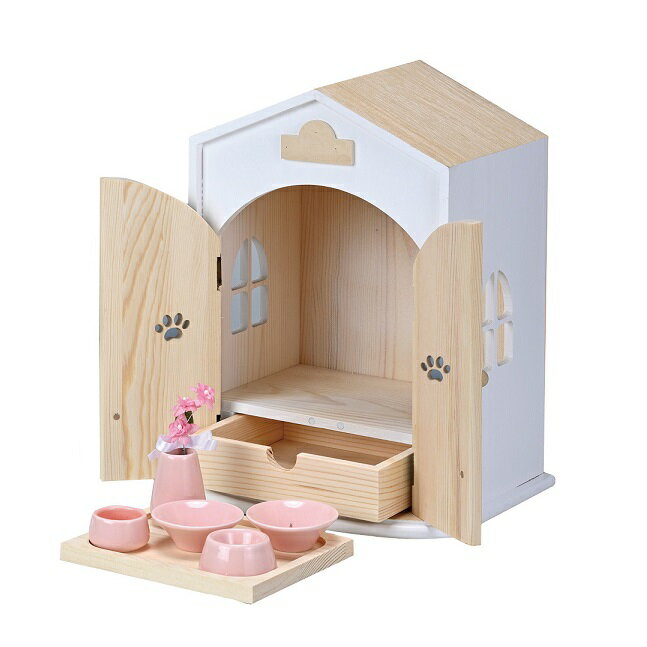 【代引・同梱不可】Angel House 天使のおうち型仏壇 ナチュラル 5207