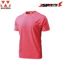wundou ドライライト Tシャツ 蛍光ピンク Mサイズ