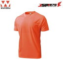 wundou ドライライト Tシャツ 蛍光オレンジ XLサイズ