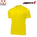 wundou ドライライト Vネック Tシャツ イエロー Mサイズ