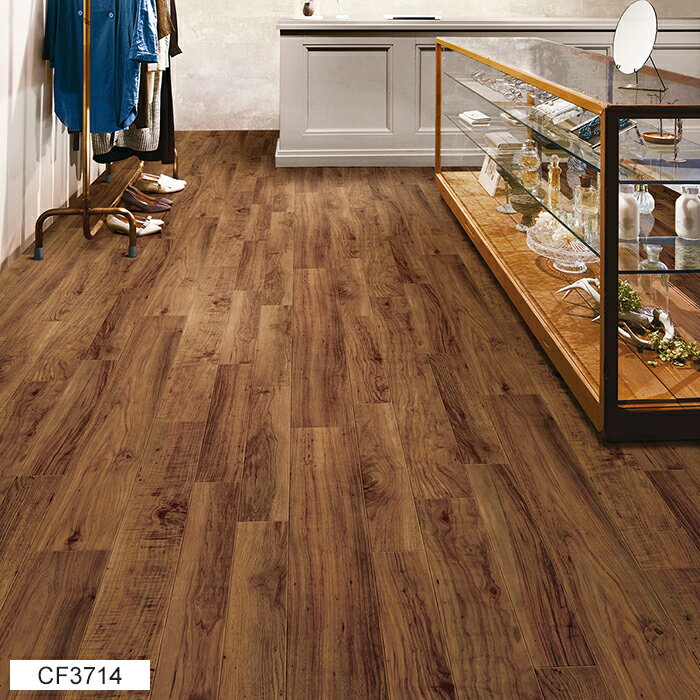 東リ クッションフロア (R) 土足対応 生地サンプル ラスティックウッド CF3714