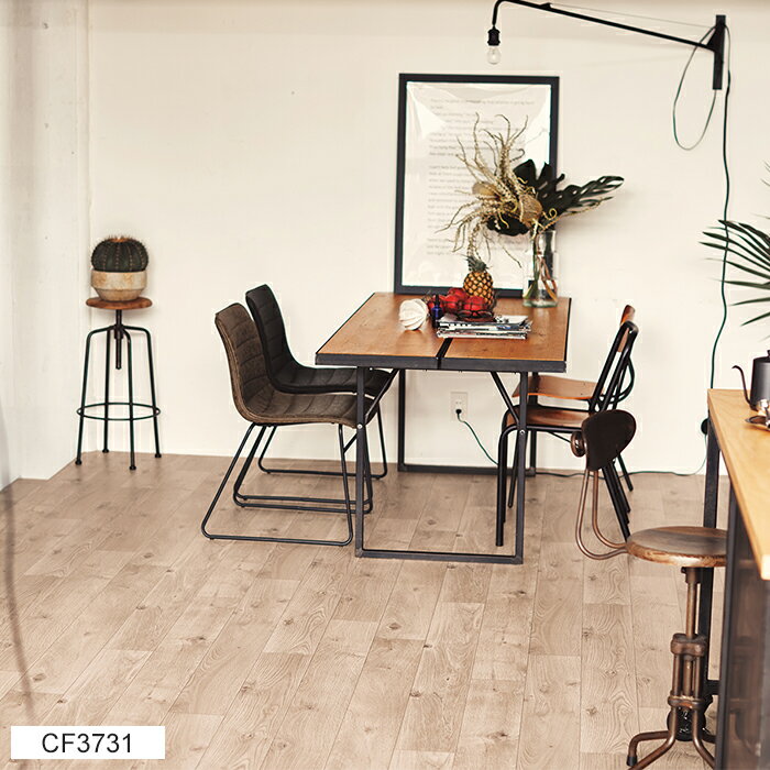 東リ クッションフロア (R) 土足対応 生地サンプル ホワイトオーク CF3731