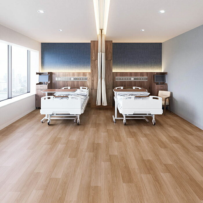 東リ 長尺シート (R) ホスピリュームNW 医療福祉施設用 生地サンプル ミスティオーク TS2401 ブラックフライデー