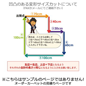 アスワン YESカーペット 防炎 制電加工 オーダーカーペット フリーカット 形を自由に作れる フリーカット アスユニオン