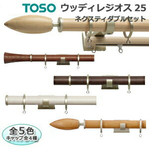 トーソー カーテンレール 3.1m Aセット ネクスティダブルセット 【ウッディレジオス25】