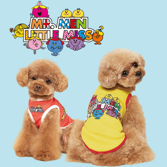 MR.MEN LITTLE MISSシリーズ クール×クールプラス カラフルロゴタンク ドッグウェア 小型犬 犬用 犬服 かわいい ペット 春夏