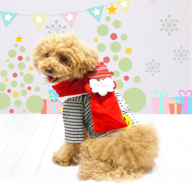 サンタ＆雪だるまマフラー クリスマス ドッグウエア 犬服 小型犬 犬用 ペット用品