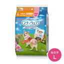 マナーウェア 女の子用Lサイズ4種のデザインパック 4枚 中型犬用 ユニ・チャーム ドッグウェア マナーパッド トイレ用品