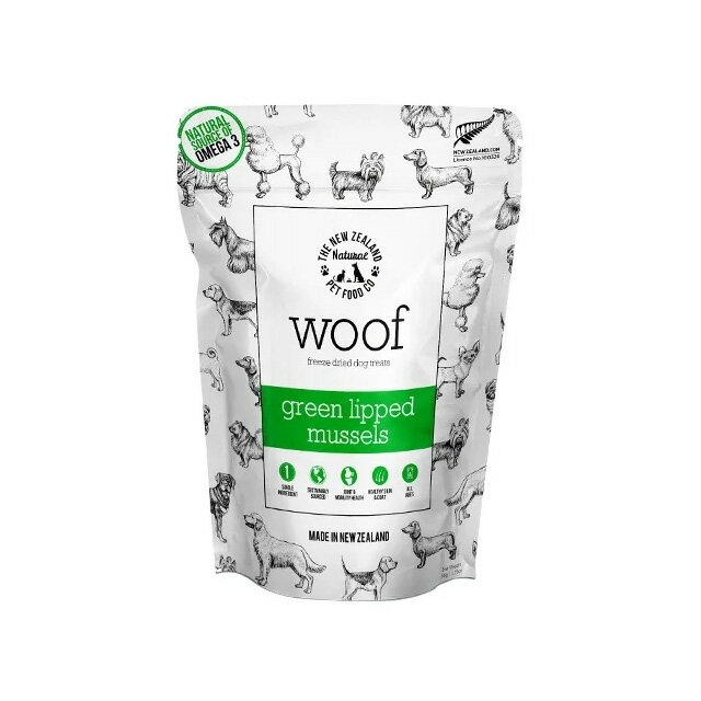 乐天商城 - WOOF ワフ グリーンリップドマッスル 緑イ貝 50g 犬のおやつ ドッグフード
