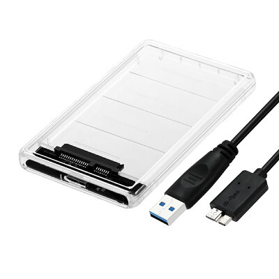 オールクリアタイプUSB3.1対応2.5インチssd/hddケース AOK-25CASE-U3C - Image 1