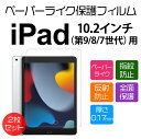 10.2インチ iPad (第9/8/7世代)用ペーパーライクフィルム 2枚セット