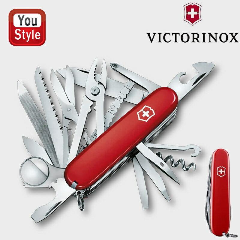 【25日限定★10%クーポン&P5倍要エントリー】【ポイント5倍】ビクトリノックス VICTORINOX マルチツール スイスチャンプ 33機能 91mm レッ...