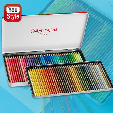 カランダッシュ CARAN D'ACHE 水溶性色鉛筆 プリズマロ 80色セット メタル缶 PRISMALO 0999-380