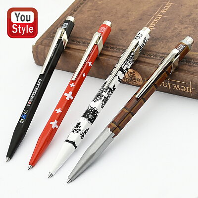 カランダッシュ CARAN D'ACHE ボールペン 849 ポップライン トータリースイス POPLINE Totally Swiss スイス フラッグ NF0849-053/チョコレート NF0849-752/ラポヤ NF0849-754/エーデルワイス ブラック NF0849-769 缶入 ギフト 誕生日 記念日 祝い NF0849 プレゼント 文房具