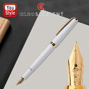 在庫一掃 赤字セール クレオ・スクリベント CLEO SKRIBENT 万年筆 CLASSIC GOLD クラシックゴールド ホワイトGT 24150 14K ...