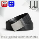 ダンヒル dunhill オートマティック レーシングバックル シャーシレザーベルト35mm 艶無型押BK×艶無BK DU21F4A10CH 牛革 イタリア製 ...