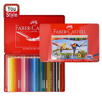 ファーバーカステル 水彩色鉛筆 36色セット 赤缶 Faber-Castell プレゼント 入学 卒業 誕生日祝い 記念日祝い ギフト 文具 文房具