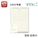 【24日20時~3h限定★10%OFFクーポン★】ミドリ MIDORI 2026年版 MDカレンダー 壁掛 鉛筆付 31392006 家族向け おしゃれ 人気 ...