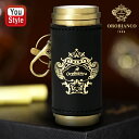 オロビアンコ Orobianco 携帯灰皿 革貼り 筒型 LOGOゴールド(箔押し) ORA-001-GD レザー メンズ 豪華 喫煙具 本革 牛革 灰皿 高級...