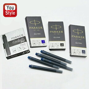 パーカー PARKER クインク カートリッジインク ロング 5本入り ブルーブラック 1950385/ブラック 1950382/ブルー 1950384 6本入り ブラック ミニ 1950407 インク カートリッジ 万年筆カートリッジインク 文房具 事務用品